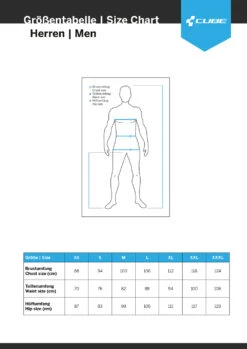 Cube ATX Utility - MTB Rain Suit 10 Cube ATX Utility - MTB Rain Suit -Magasin D'Équipement De Vélo Cube Groessentabelle HerrenqAVHX8GvZAkcC