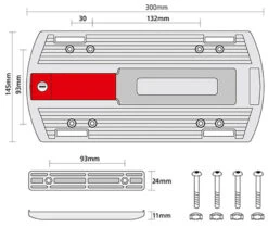 Adaptateur Pour Porte-bagages KLICKfix -Magasin D'Équipement De Vélo Rixen Kaul KLICKfix GepA cktrA geradapter 0208 d