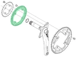 Shimano Plateau XT Pour FC-T780/T781/FC-M670 36T (AL) -Magasin D'Équipement De Vélo XT Kettenblatt FC T780 T781 36 Zahne AL Y1MP98020