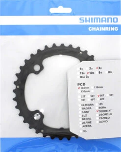 Shimano Plateau XT Pour FC-T780/T781/FC-M670 36T (AL) -Magasin D'Équipement De Vélo XT Kettenblatt FC T780 T781 36 Zahne AL Y1MP98020 a