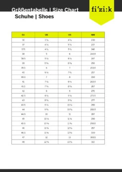 Fizik Terra Ergolace X2 - MTB Shoes 10 Fizik Terra Ergolace X2 - MTB Shoes -Magasin D'Équipement De Vélo sizing fizik