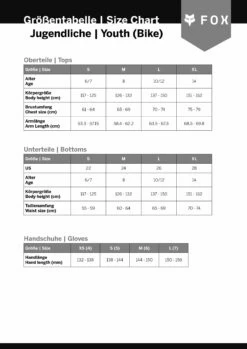 Ranger - Maillot De VTT Enfant -Magasin D'Équipement De Vélo sizing foxhead jugendliche bike